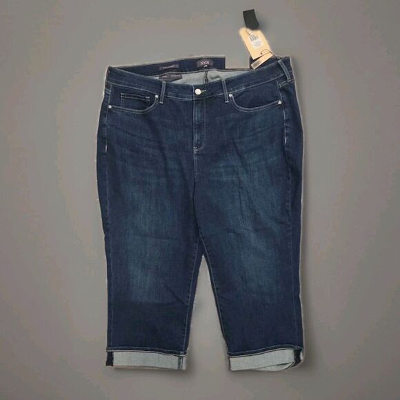 NWT NYDJ Marilyn Straight Crop Cuffed Jeans Size Cool Embrace Size 22 W - Picture 2 of 11